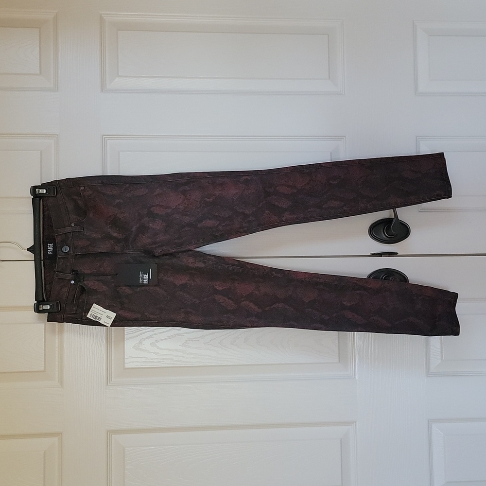 Paige snake skin print jeans
